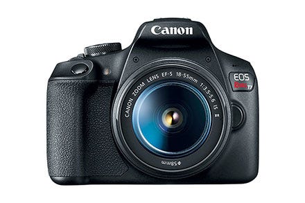 Image of Canon Ensemble EOS Rebel T7 EF-S 18